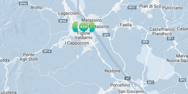 mappa con lo studio a Figline Valdarno dove riceve il Dott. Nicola Laruccia, urologo a Firenze